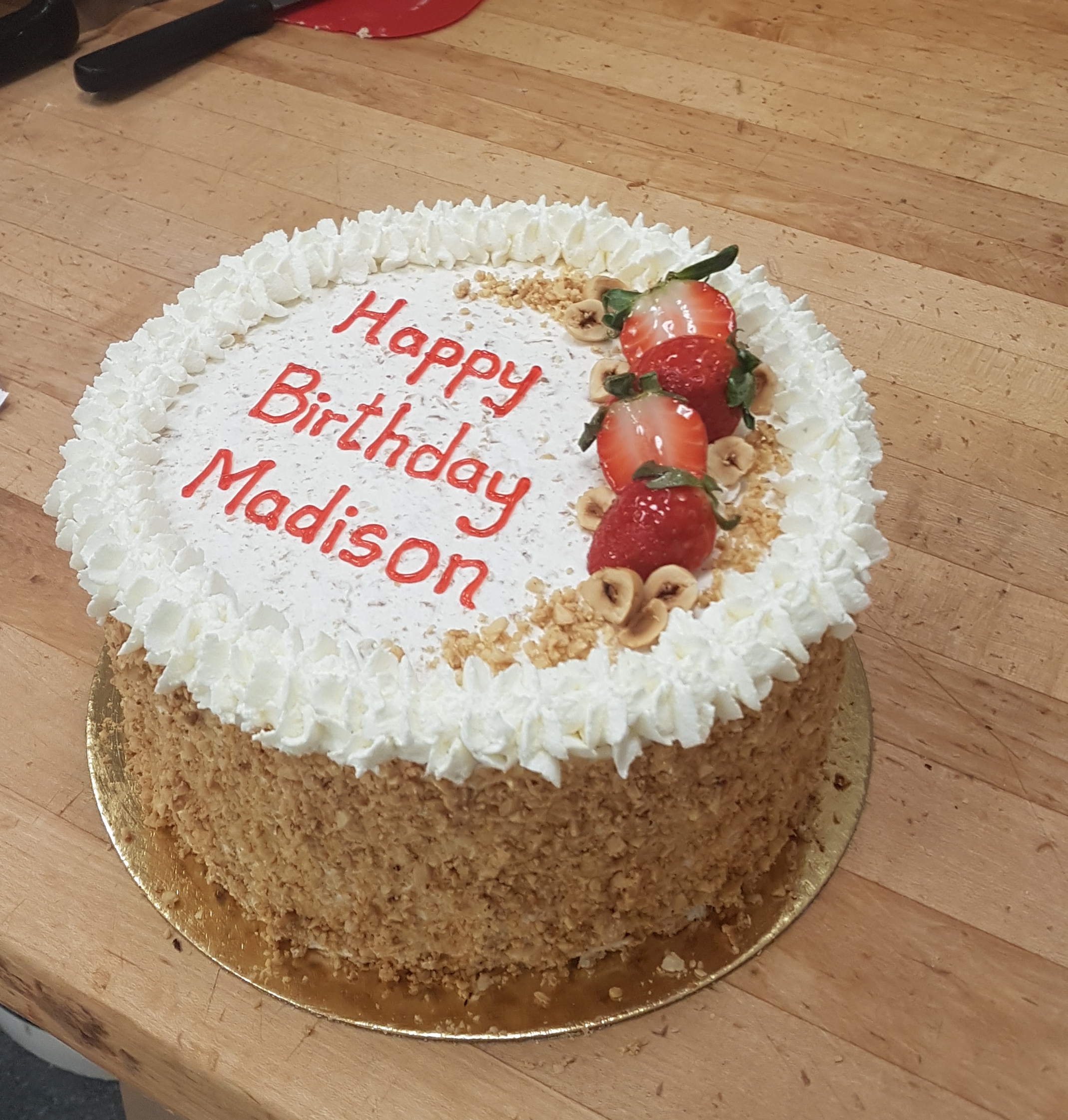 Vanilla Hazelnut Cake